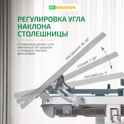 Детский стол и стул Ergokids Anty