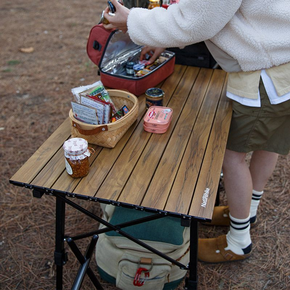 Стол складной Naturehike MW03 NH19Z003-D, цвет орех, 6927595798072