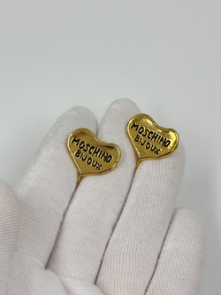 Клипсы Сердечки Moschino