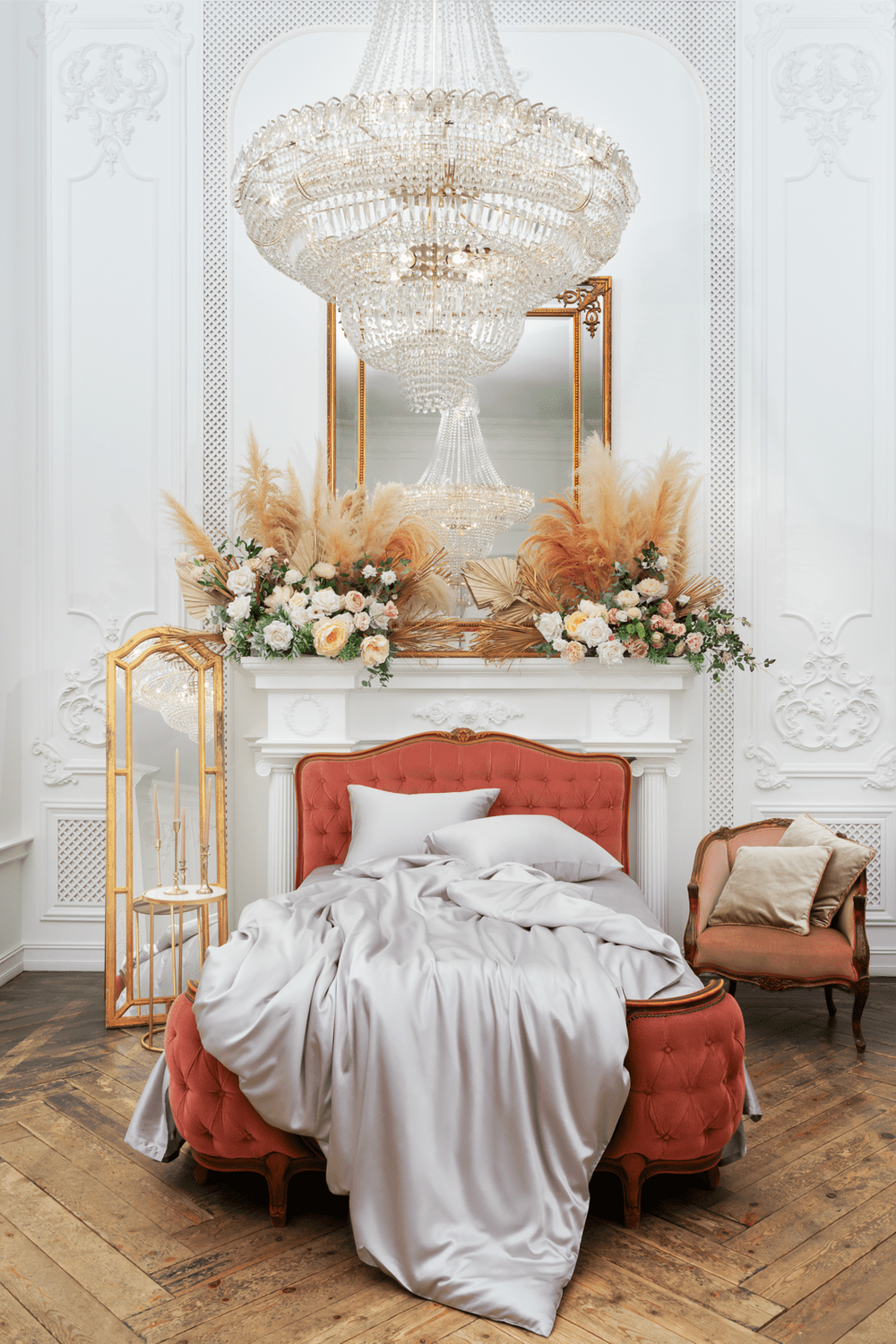 Пододеяльник 200х220 German Grass Блиссен Серый (Silk Bliss Silvery Grey)