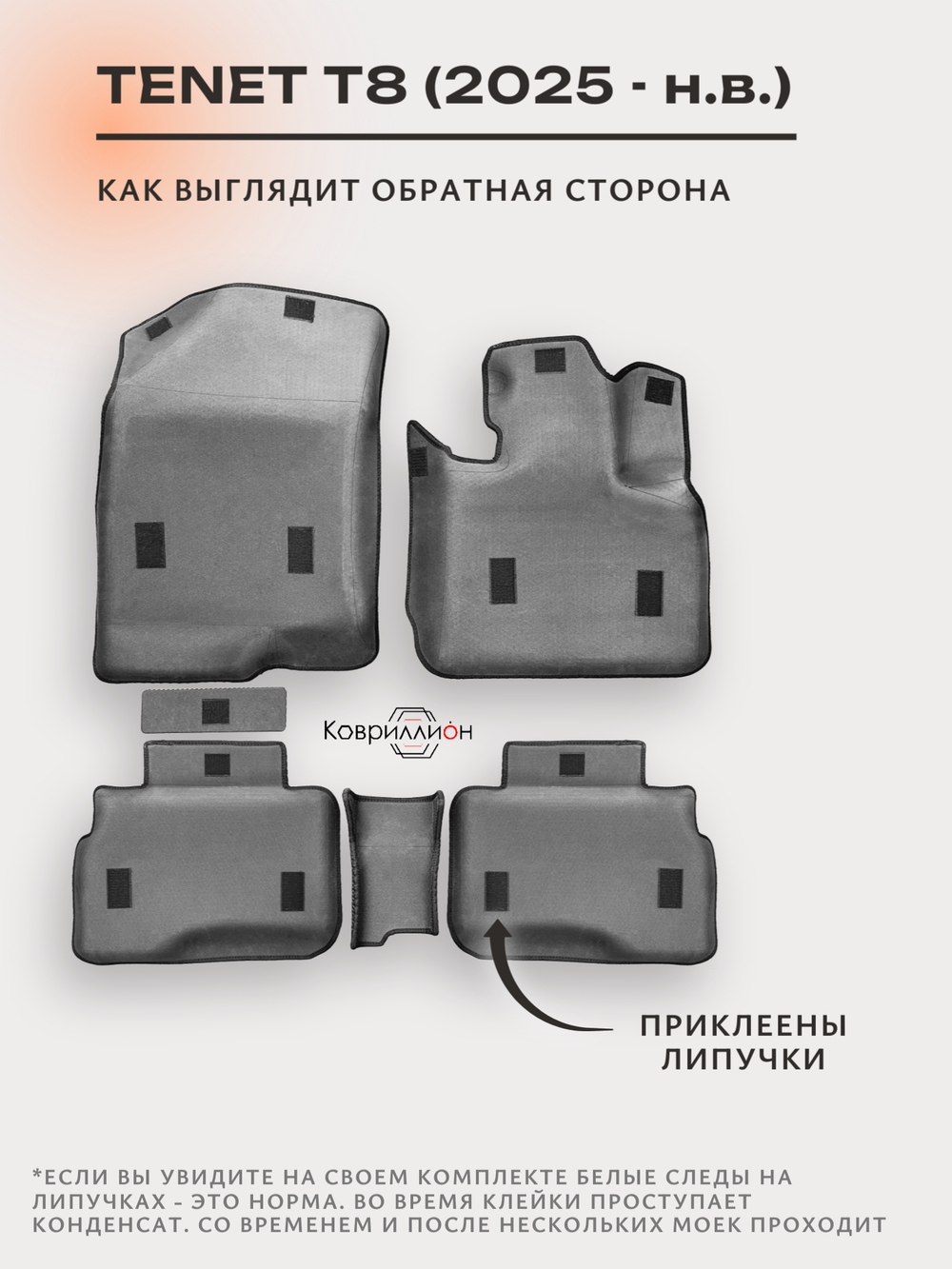Автомобильные коврики ЭВА с бортами для TENET T8 (25-н.в.)