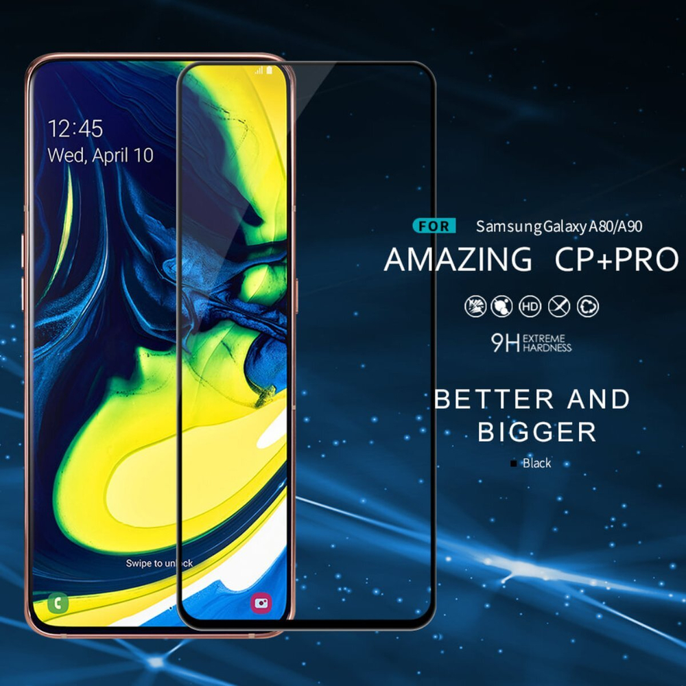 Защитное стекло Nillkin CP+ PRO для Samsung Galaxy A80/A90