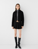 Женская укороченная куртка из мягкой ткани - BERSHKA