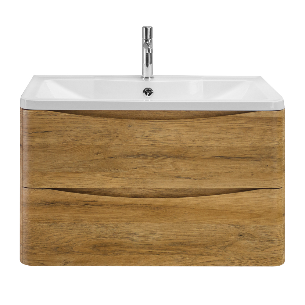 Мебель для ванной комнаты подвесная BelBagno ACQUA-800-2C-SO-RR 80см Rovere Rustico