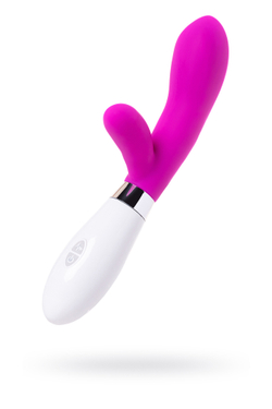 Вибратор с клиторальным стимулятором A-Toys by TOYFA Mady, силикон, розовый, 20,4 см