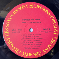 Винтажная виниловая пластинка LP Bruce Springsteen Tunnel Of Love (Japan 1987) (Obi) Tougher Than The Rest