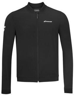 Кофта для мальчика теннисная Babolat Play Jacket Junior - черный