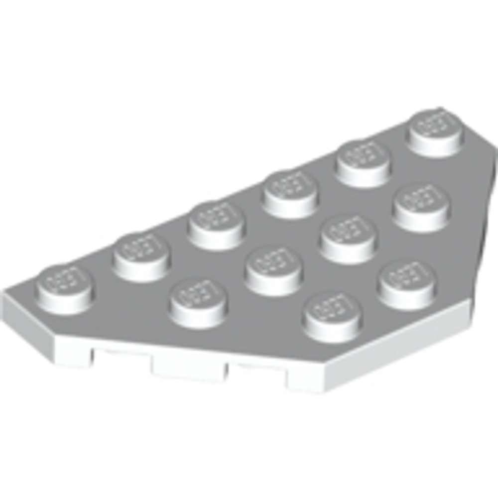 Lego 50шт Плитка 3x6 клин срезанные углы (белый) 2419 / 241901