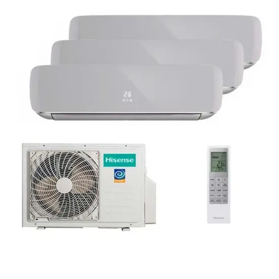 Мультисплит система на 3 комнаты Hisense AMS-09UW4RVETG00(S) x 2 + AMS-12UW4RVETG00(S) / AMW3-24U4RJC