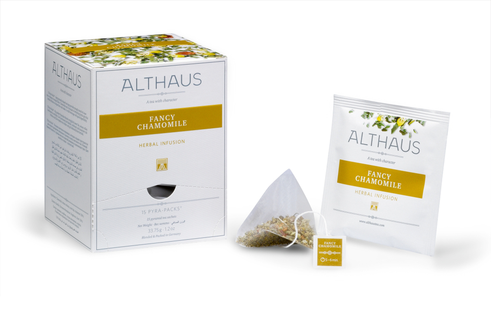 Чайный напиток травяной Althaus Fancy Chamomile в пирамидках, 15 шт