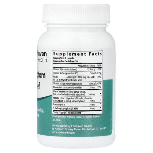 Fairhaven Health, средство для облегчения симптомов ПМС, 30 капсул