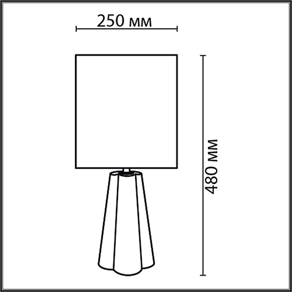 8124/1T LN Настольная лампа E27 1*60Вт 220В IP20 COMFI