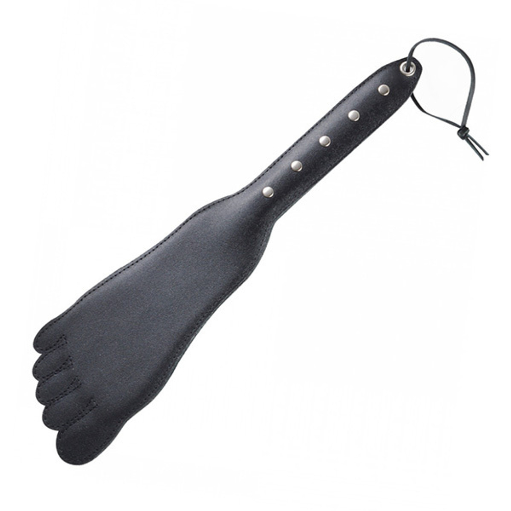 Черная хлопалка 34,5см в форме ступни Sitabella BDSM Accessories 3034-1