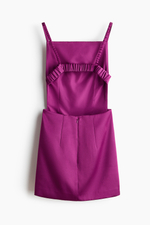 Атласное платье с открытой спиной - H&M