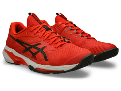 Мужские теннисные кроссовки Asics Solution Speed FF 4 - cherry tomato/vintage khaki