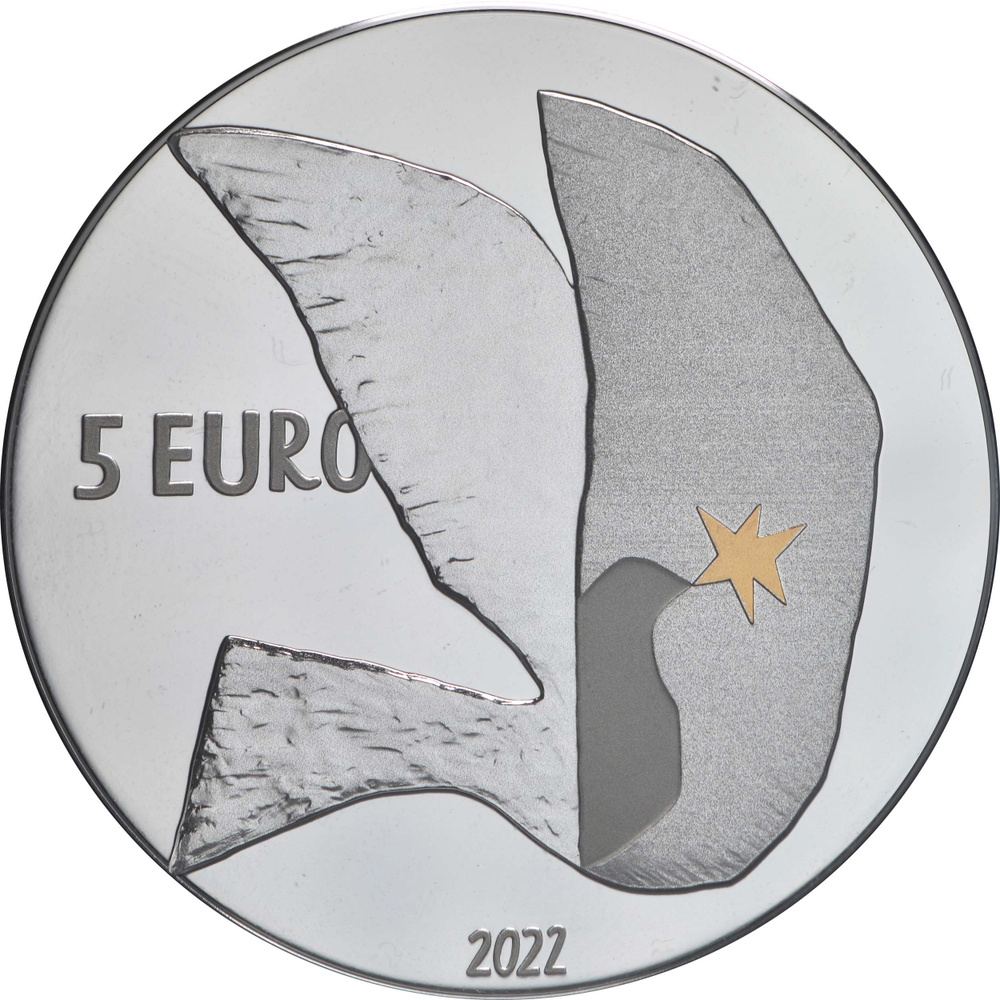 ЛАТВИЯ, 2022, 5 ЕВРО [СЕРЕБРО] [PROOF]