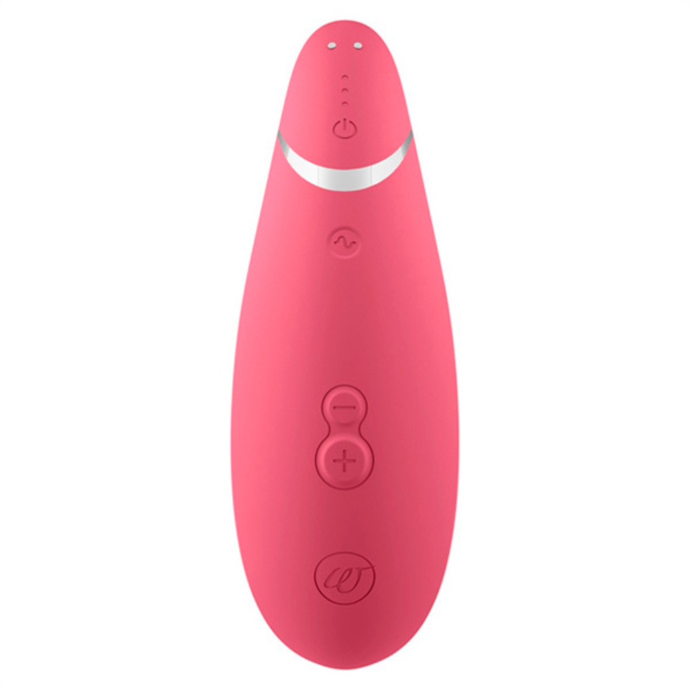 Розовый вакуумно-волновой клиторальный стимулятор Womanizer Premium 2 Raspberry WZ212SG7