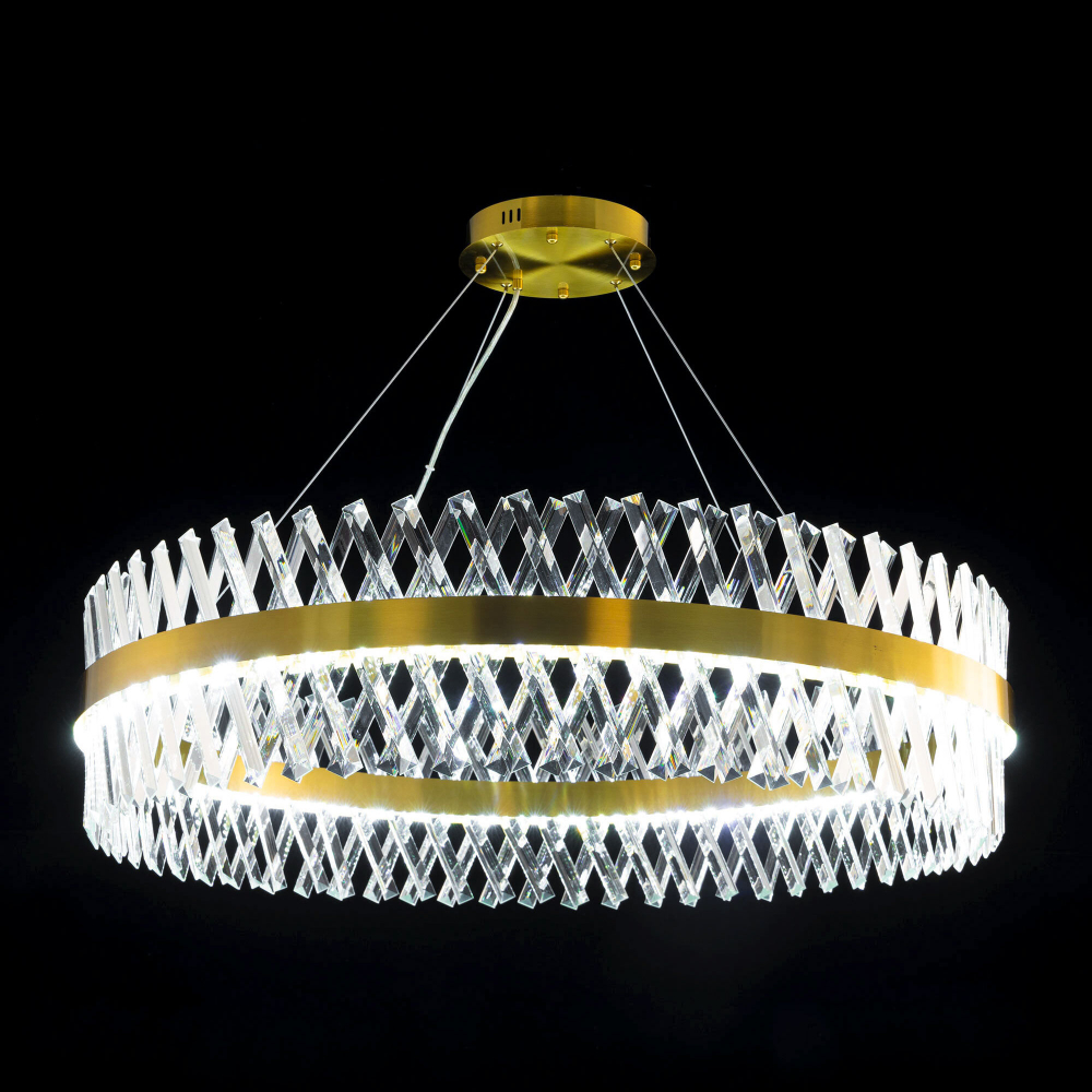 Citilux Ричард CL336103 LED Люстра хрустальная с пультом Бронза