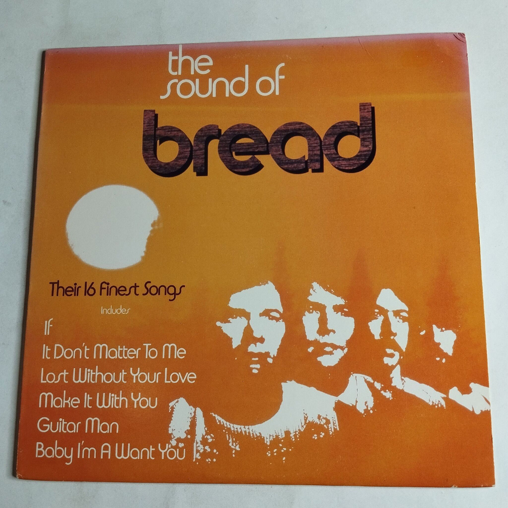 Винтажная виниловая пластинка LP The Sound Of Bread Their 16 Finest Songs (USA 1982)