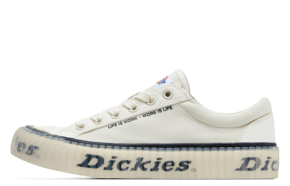Dickies Print Abrasion Resistant Low top Canvas Shoes Unisex Beige