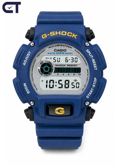 Casio DW-9052-2VDR мужские часы — синие G-SHOCK с WR200 и EL-подсветкой