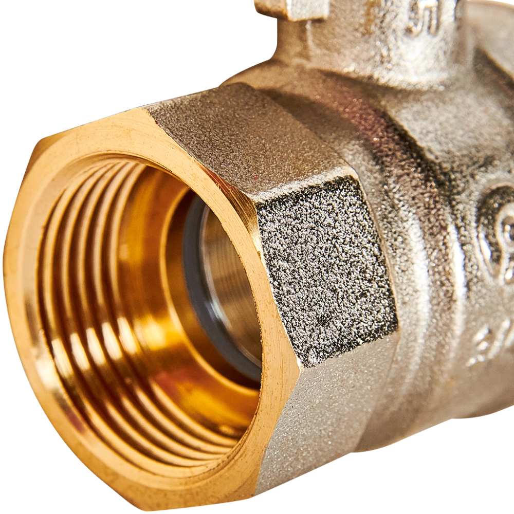 Кран шаровой полнопроходной ROMMER - 3/4" (ВР/НР, PN40, ручка-рычаг)