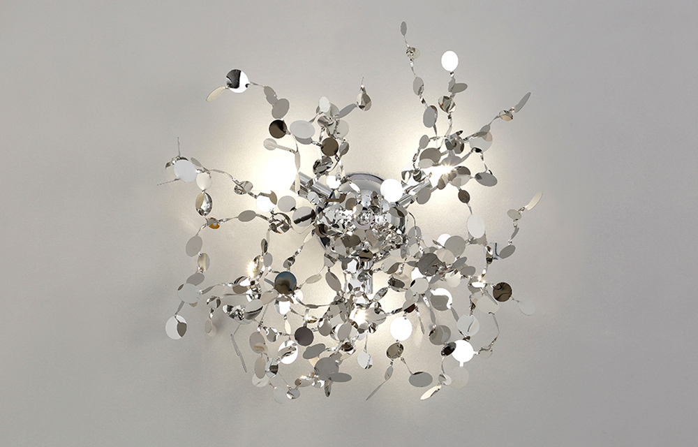 Настенный светильник Crystal Lux GARDEN AP-PL3 D400 CHROME