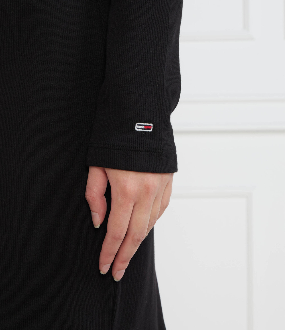 Платье TJW TURTLENECK ESS LOGO Tommy Jeans - черный(DW0DW16481)