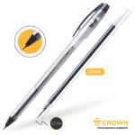 Ручка гелевая Crown чёрная, 0.5мм, Hi-Jell Needle, стержень игла