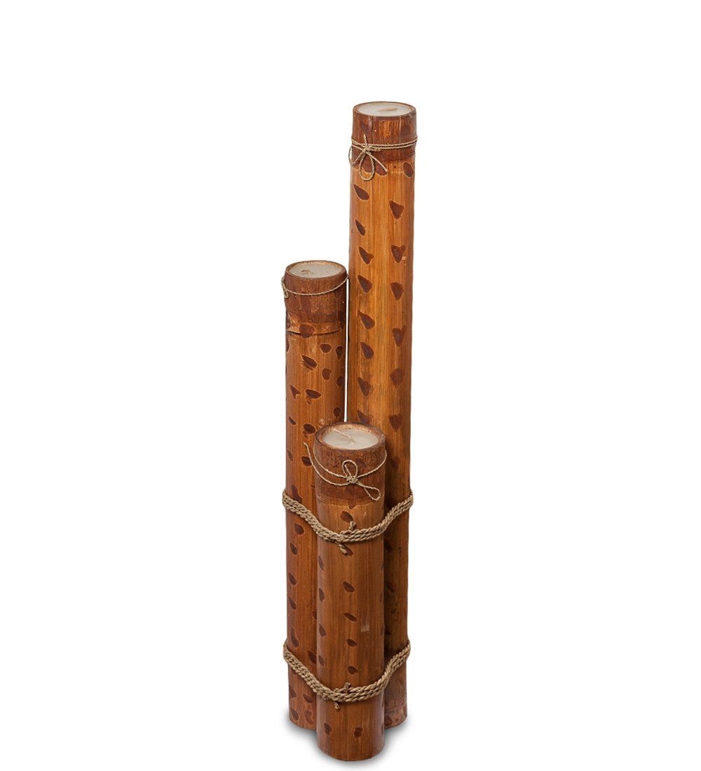 Decor and Gift 70-005 Подсвечник БАМБУК со свечой 80 см