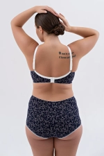 1102/C бюстгальтер "Синий с молоком"