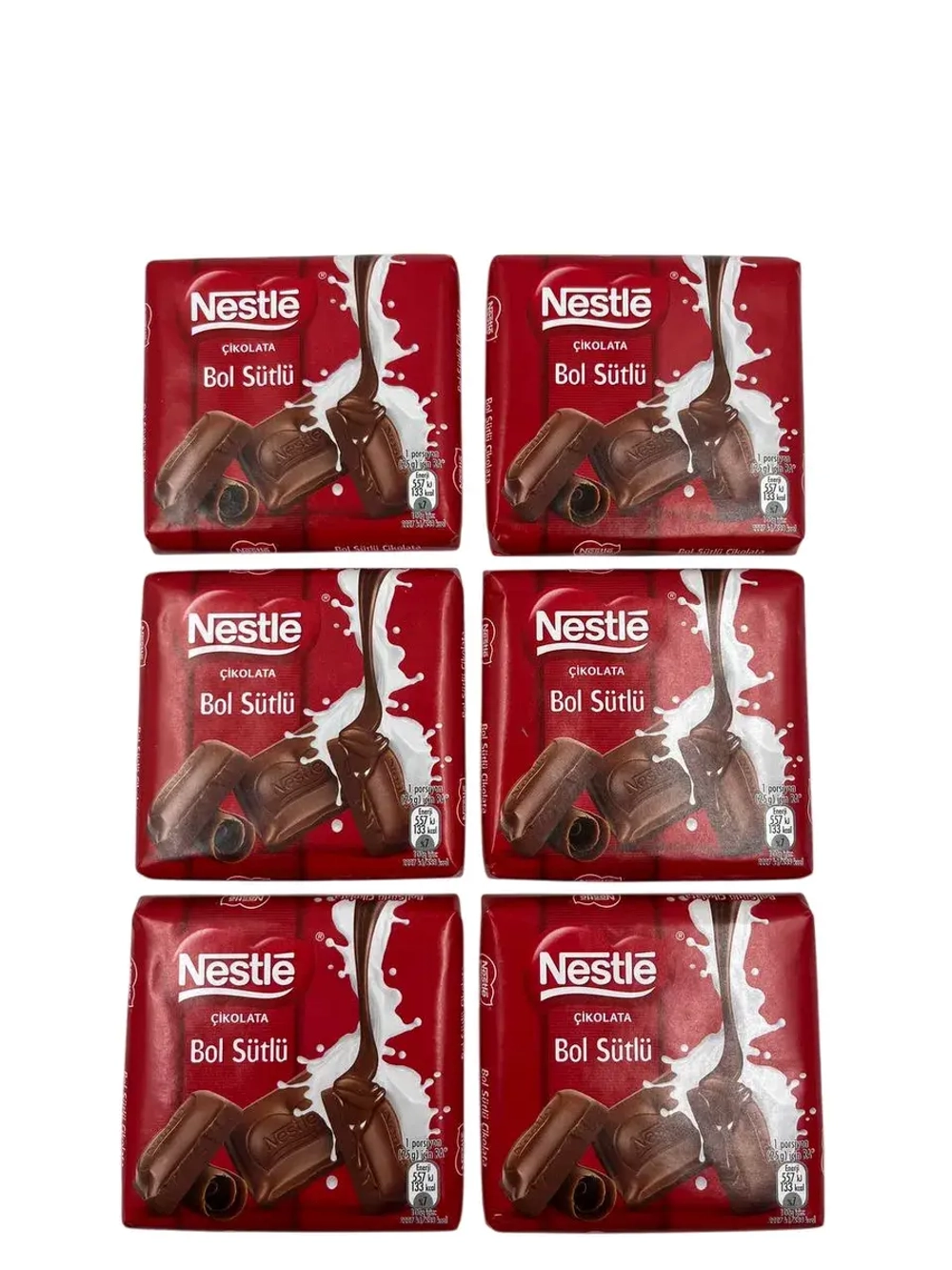 Молочный шоколад Nestle (6шт по 60гр)