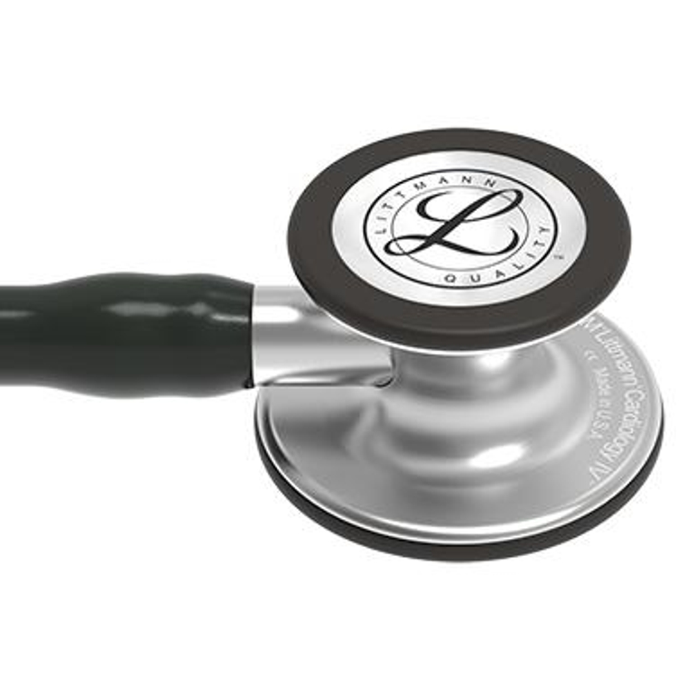 Стетоскоп 3M™ Littmann® Cardiology IV™, черная трубка, акустическая головка цвета латунь, 69 см