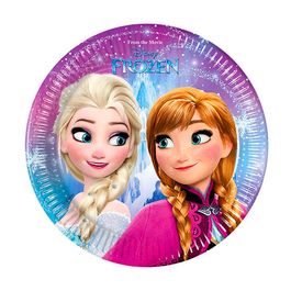 Тарелки бумажные ламинированные Frozen Северное сияние 20см 8шт