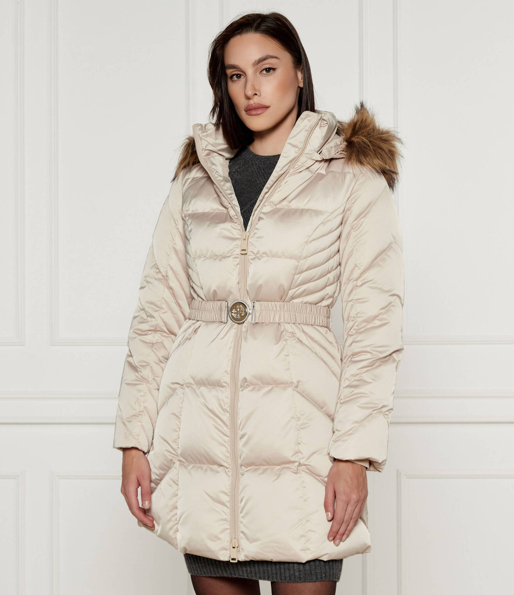 Пуховое пальто NEW OLGA GUESS - бежевый(W4BL40 WEX52)