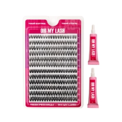 Набор черных накладных ресниц "Twins" OH! MY LASH
