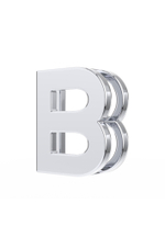 Колье буква "B" на цепочке