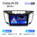 Teyes CC2 Plus 9"для Hyundai Creta, iX-25 2014+
