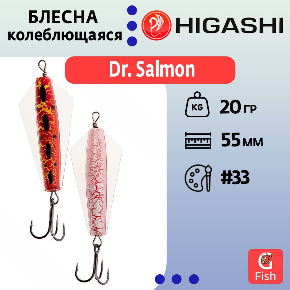 Блесна колеблющаяся Dr. Salmon 26g #21