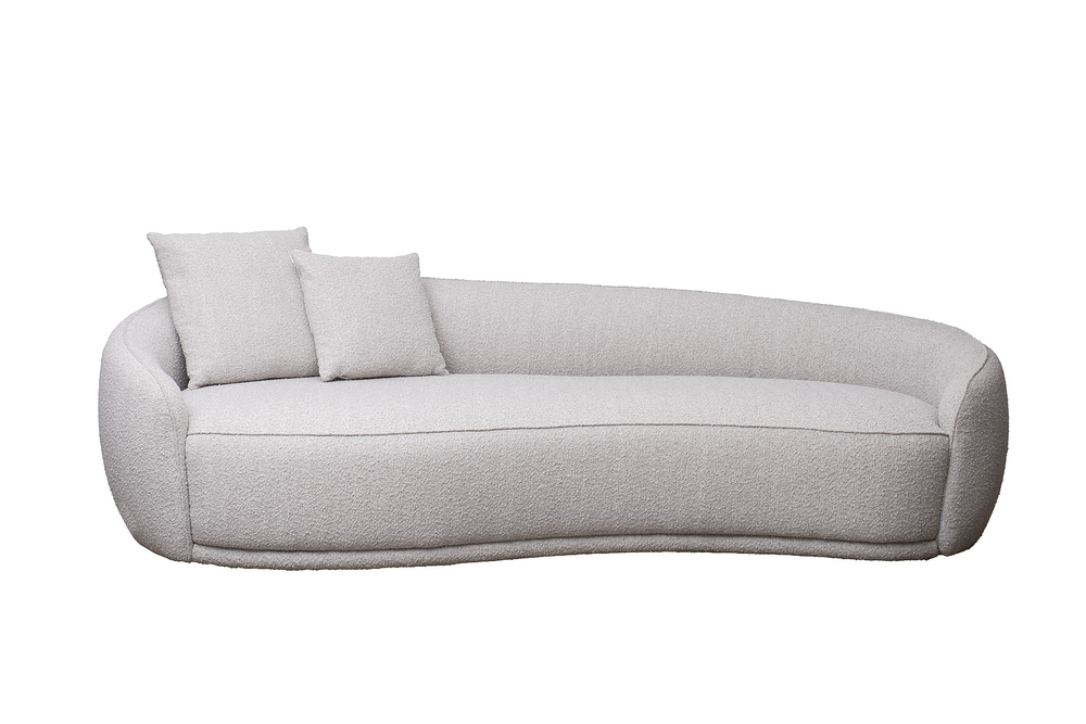 Диван трехместный Тулон(GD/Toulon) (левый) бежевый букле Orso-BEG 257x119x72см Garda Decor