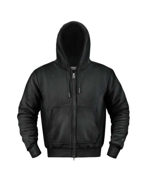 UTILITY slim zip-up hoodie