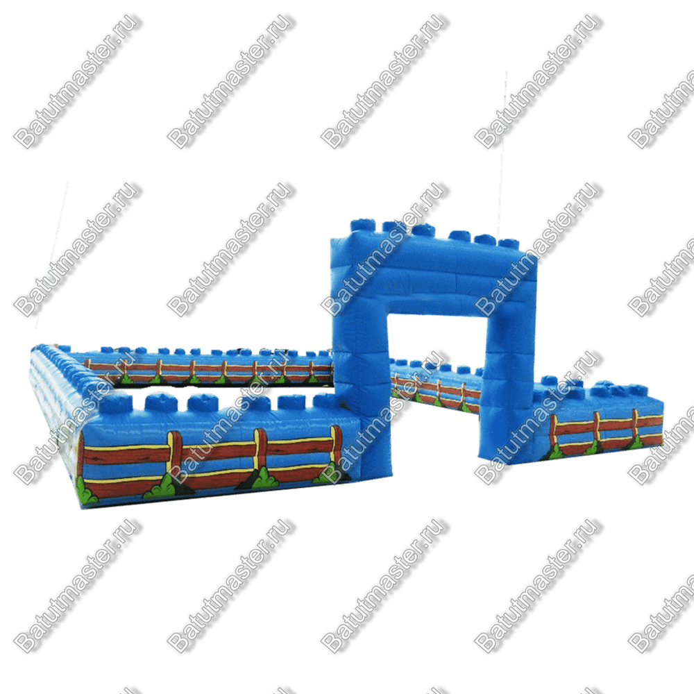 Надувная игровая комната «Крепость», 8×8×2 м