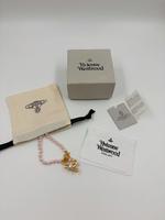 Колье Vivienne Westwood бледно-розовое