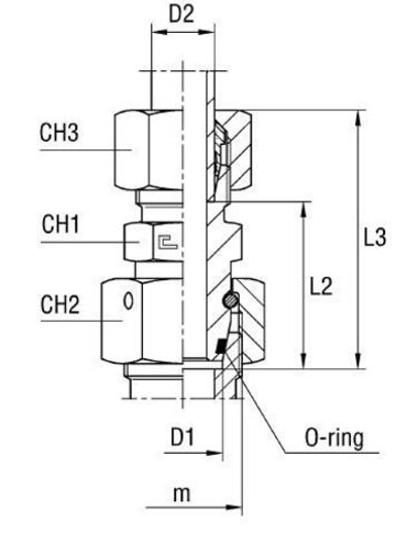 Соединение PNF DL15 30х2 (в сборе)
