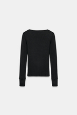 ФУТБОЛКА В РУБЧИК С ДЛИННЫМИ РУКАВАМИ — ZARA