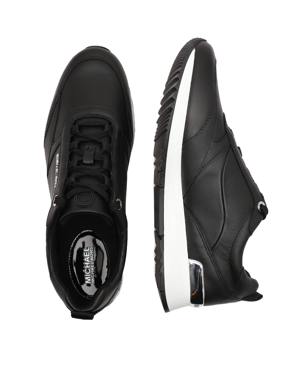кожаные кроссовки allie stride Michael Kors - черный(43S2ALFS1L)
