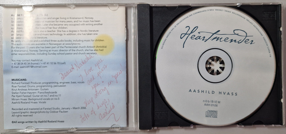CD: Aashild Hvass — «Heartmender» (2005)