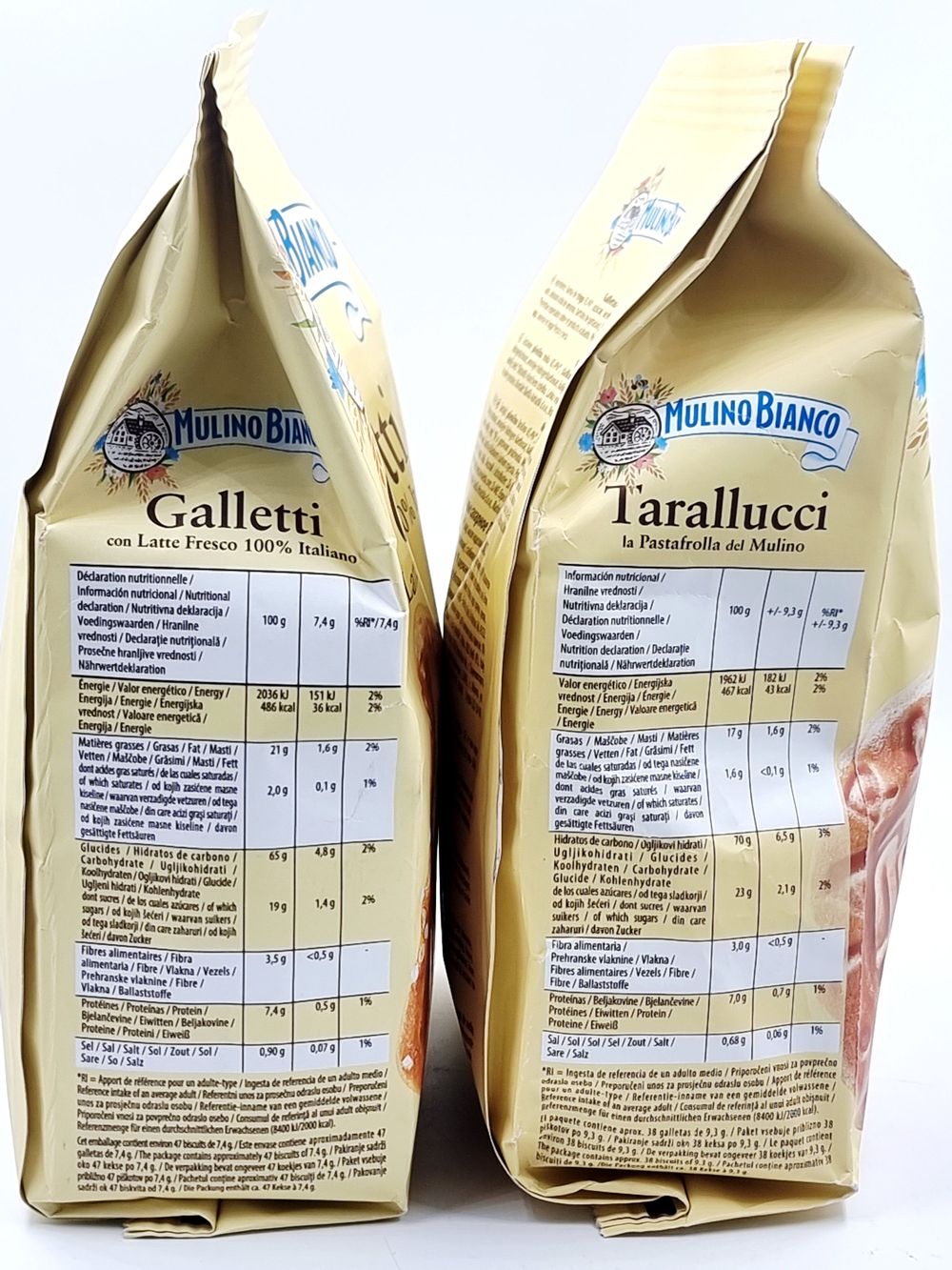 Набор печенья сахарного Mulino Bianco Tarallucci и Galletti, (350х2) 700г (Италия)
