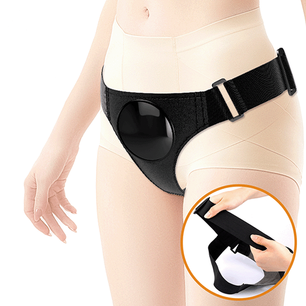 Женский телесный страпон 21,8см со стыковочной платформой Pretty Love Harness Briefs Jerry BW-022089NR
