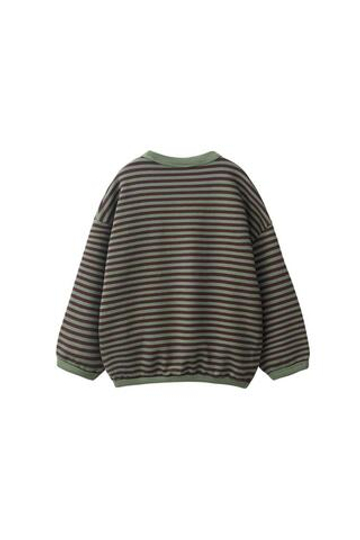 ZARA ТОЛСТОВКА В ПОЛОСКУ, ХАКИ